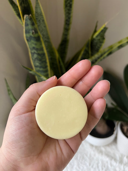 (f) Solid Conditioner Bar - Shea Butter + Cocoa Butter and Calendula Extract. ALL TYPES